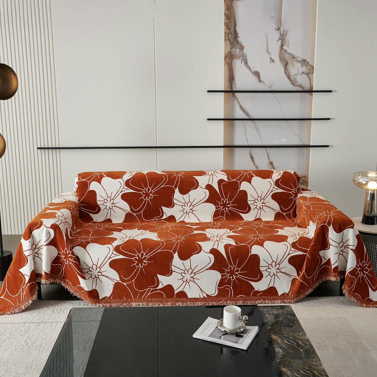 Reading nook styled with Coziest Nest accessories